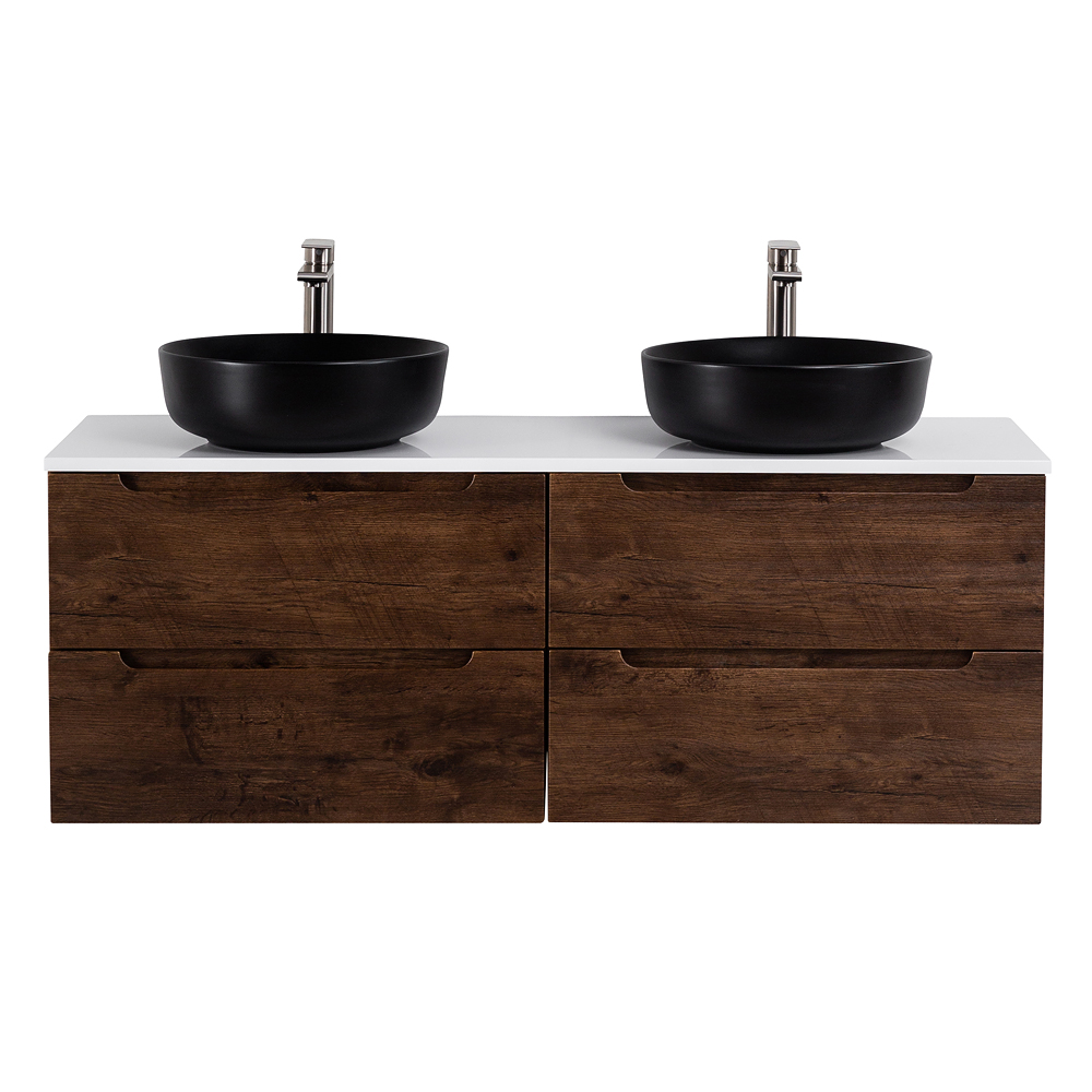 Приобрести belbagno тумба со столешницей etna 140 см, подвесная rovere moro