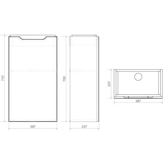 Приобрести mirsant тумба напольная soho quadro 40 см с раковиной fest-40 ут000083889