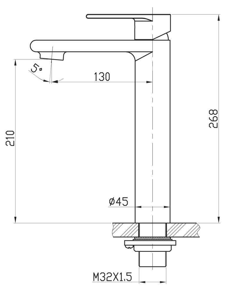 Приобрести belbagno смеситель для раковины nova, высокий, сатин nov-lmc-in