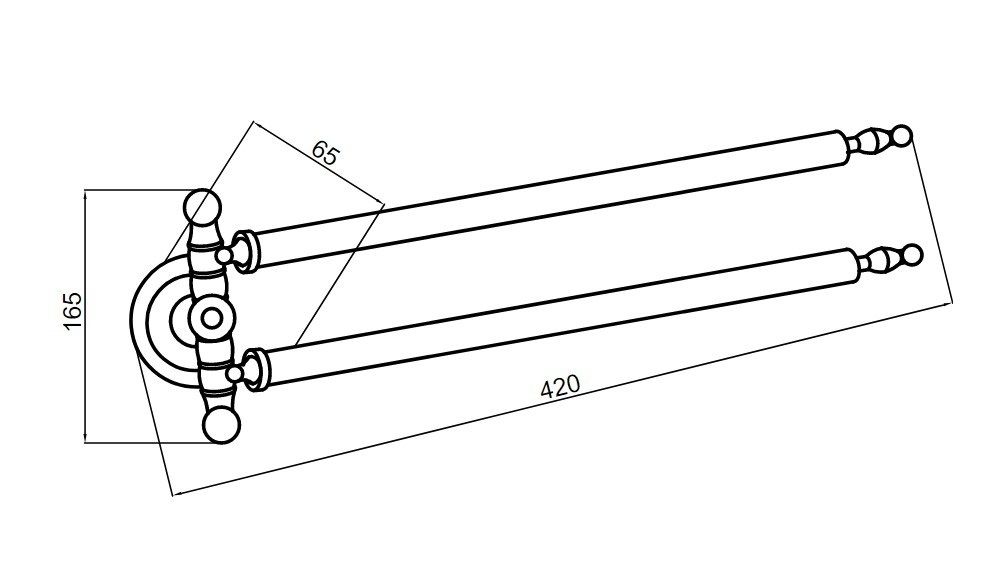 Приобрести boheme полотенцедержатель brillante, хром\кристаллы 10442