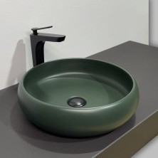 Comforty Раковина 114MDG 41х43 см, темно-зеленая матовая