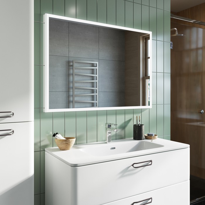 Приобрести iddis тумба подвесная brick с раковиной 100 см. белая bri10w1i95