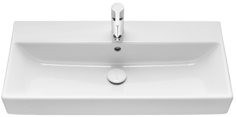 Приобрести тумба подвесная roca oleta с раковиной 80 см, белый матовый