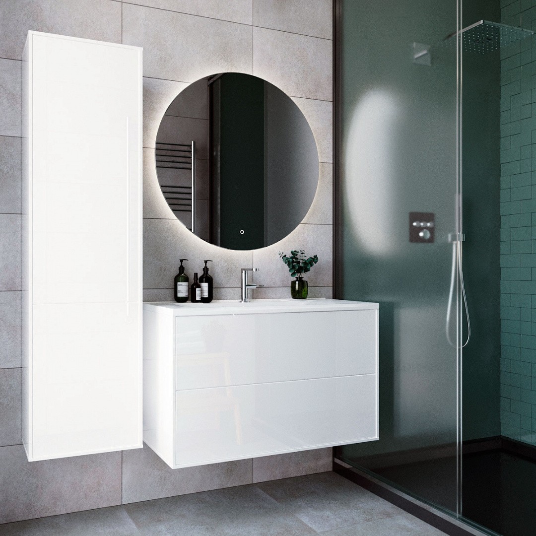 Приобрести тумба подвесная итана mia 90, с раковиной milen 90