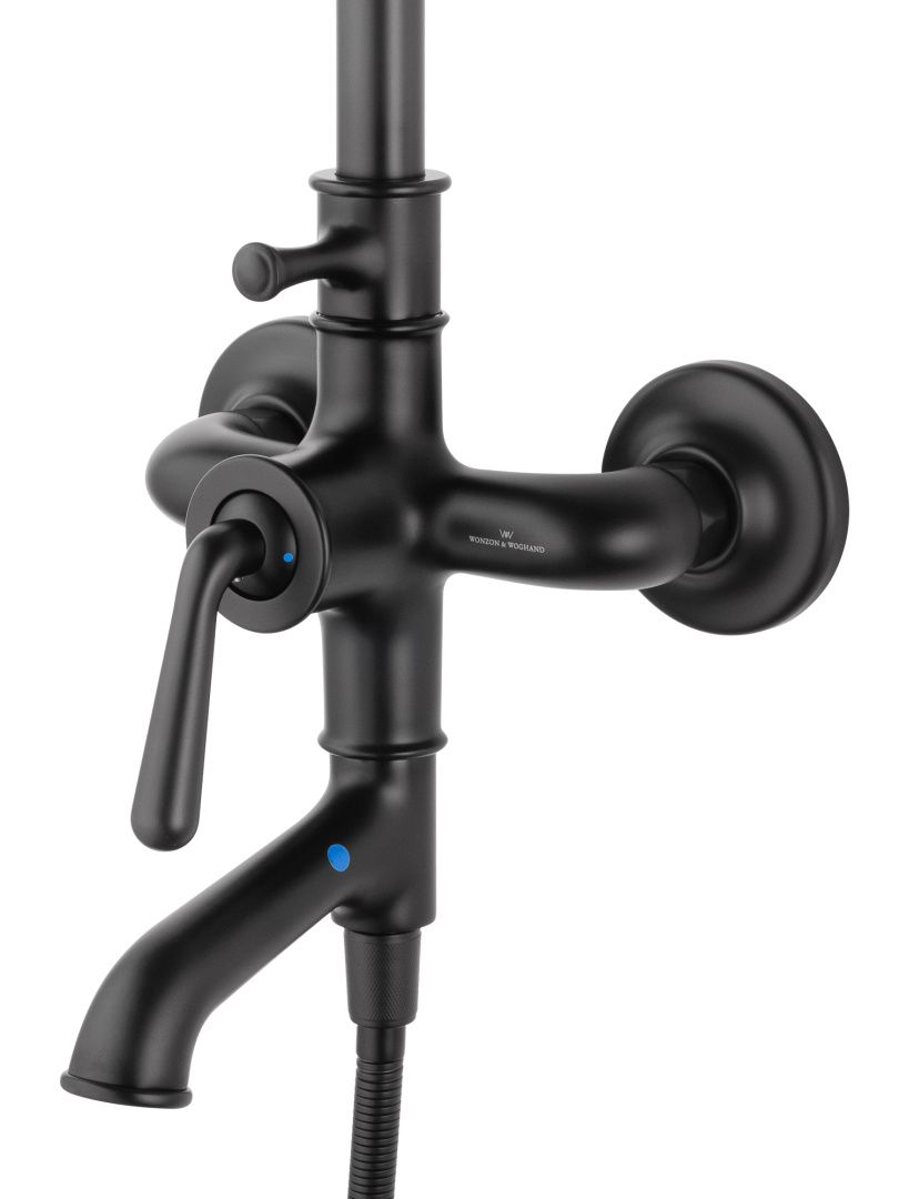 Приобрести душевая система wonzon & woghand steam, черный матовый (ww-88739008-mb)