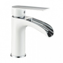 HAIBA Смеситель для раковины 164мм, белый\хром HB-13505-8