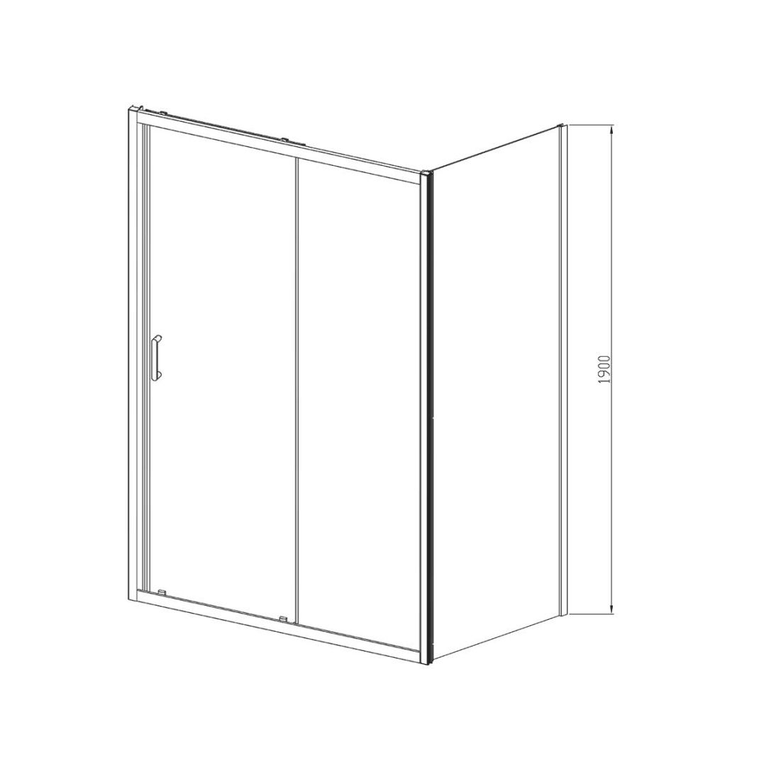 Приобрести vincea душевое ограждение alpha 80х110 см, текстурное, хром vsr-3al8011mt