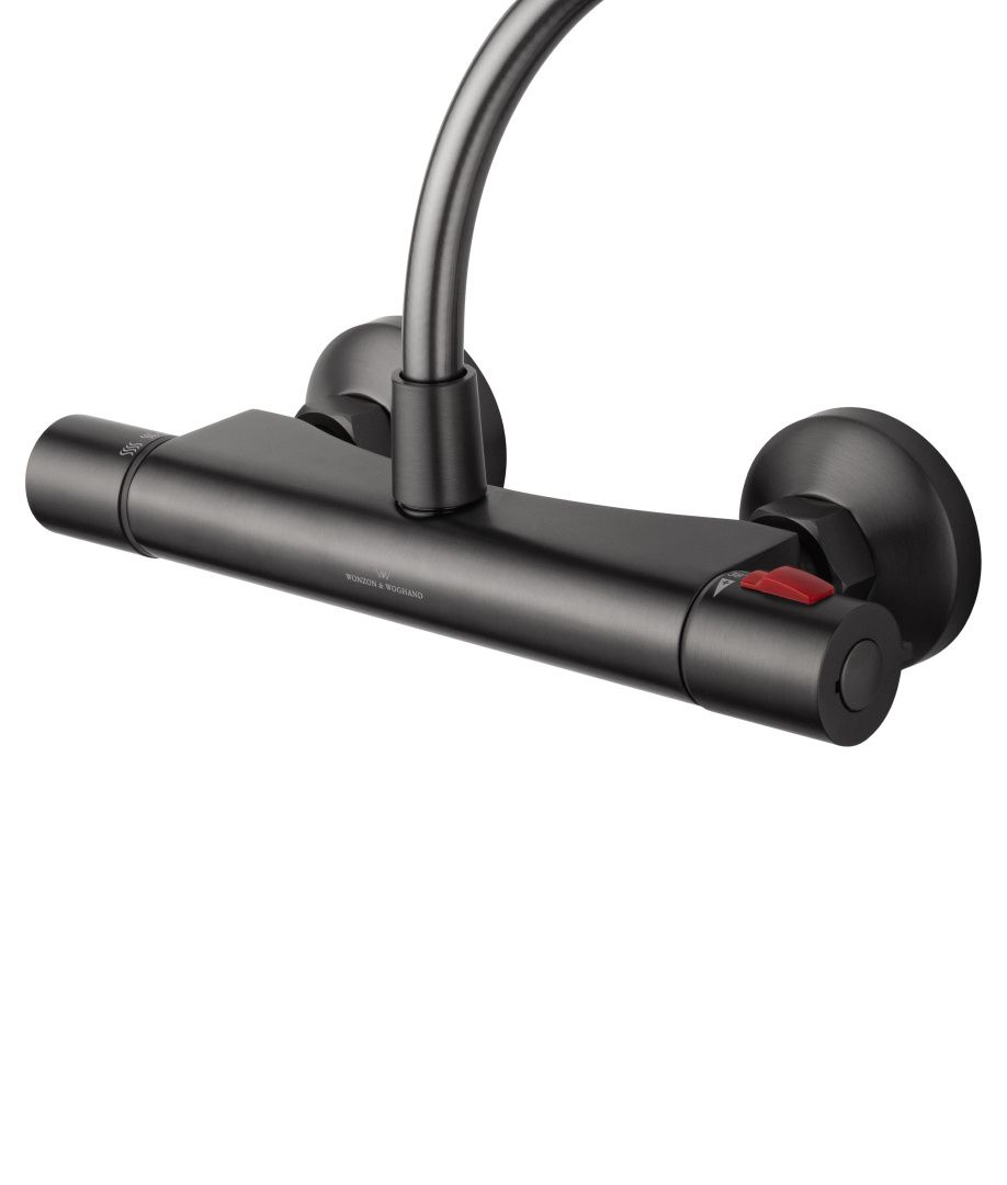Приобрести смеситель для душа с термостатом wonzon & woghand inn 5, темный графит (ww-b1005-a-bgg)