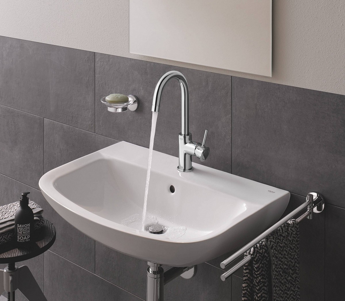 Приобрести grohe раковина bau ceramic 60см, белая альпин 39421000