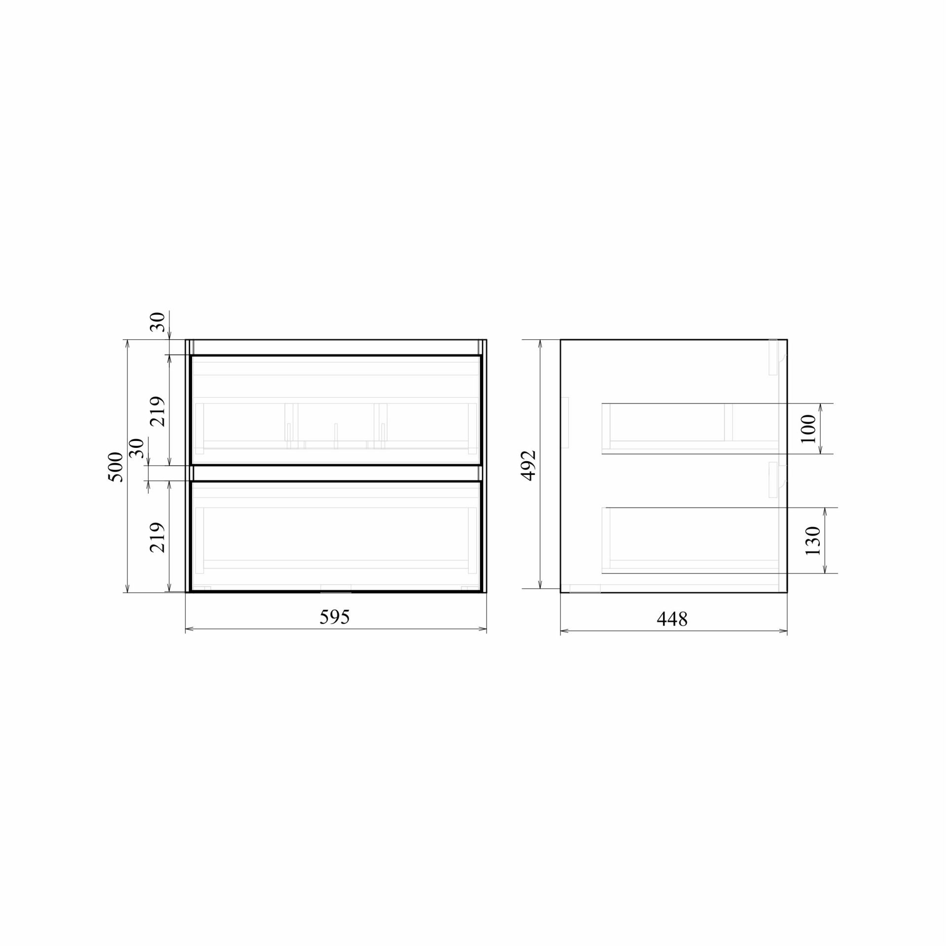 Приобрести sole тумба подвесная grand 60 см с раковиной style 60 ут000091785