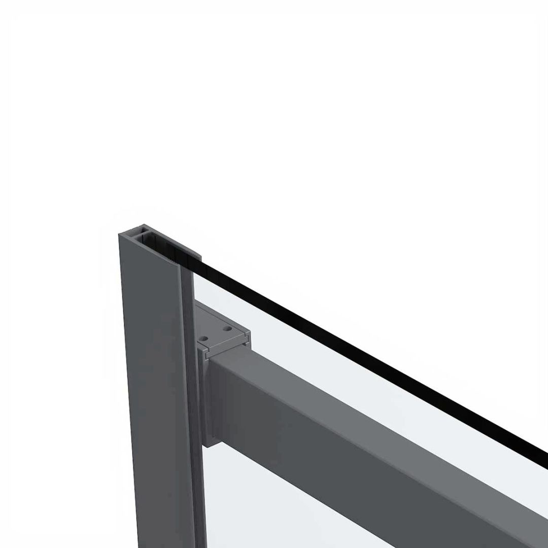 Приобрести vincea душевая дверь city 120 см, прозрачное, оружейная сталь vds-1cs120clgm