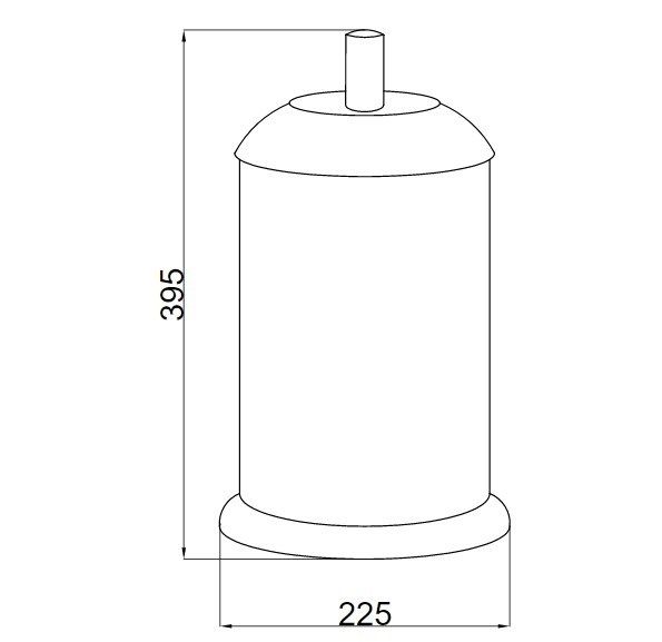 Приобрести boheme ведро для мусора murano, хром\кристаллы 10907-crst-ch
