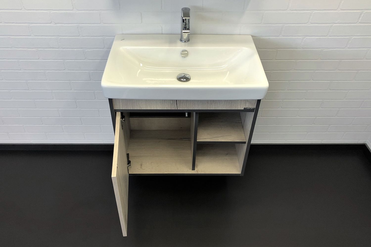 Приобрести сomforty тумба с раковиной вена-70 дуб дымчатый