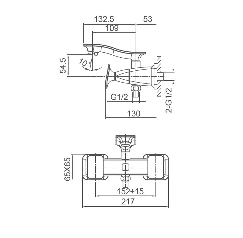 Приобрести смеситель для ванны wonzon & woghand shakespeare, темное золото (ww-653101-dg)