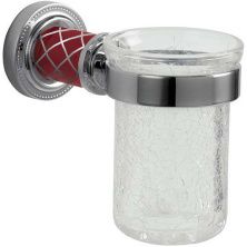 Boheme Стакан для зубных щеток Murano, хром\красный 10904-R-CR