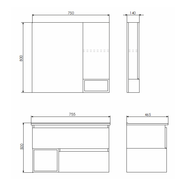 Приобрести сomforty зеркало-шкаф "турин-75" дуб бежевый