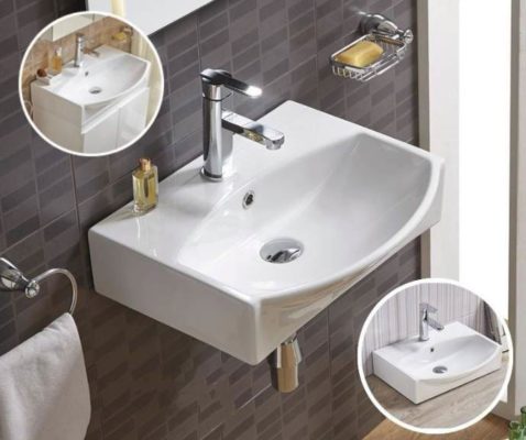 Приобрести раковина подвесная ceramalux 50 см 78014c