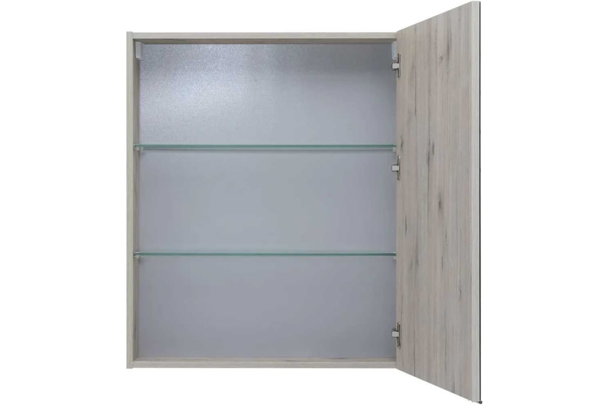 Приобрести aquanet зеркальный шкаф алвита new 70 см, дуб веллингтон белый