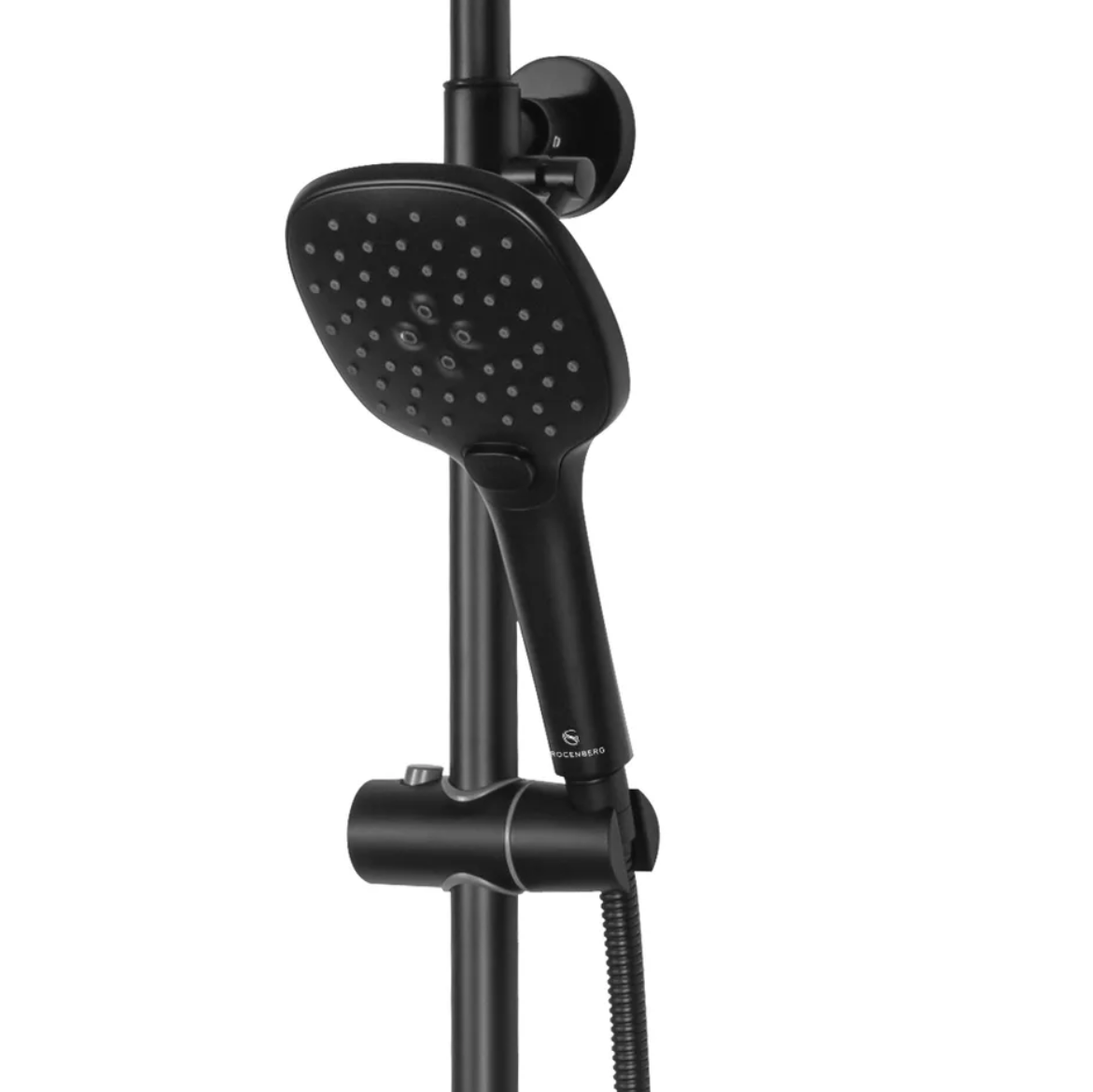 Приобрести grocenberg душевая система, черный матовый gb7001bl