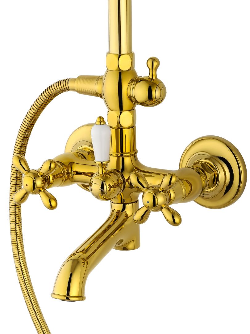 Приобрести душевая система wonzon & woghand retro, глянцевое золото (ww-88739020-pg)