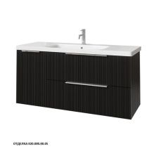 Caprigo Тумба с раковиной RAIN 120 см, левая, графит, эмаль