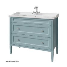 Caprigo Тумба с раковиной ALBION CONCEPT 100 см, голубая