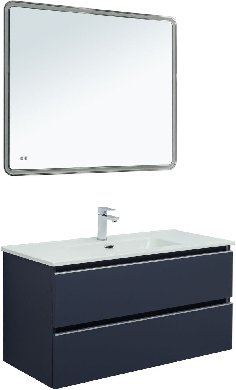 Приобрести aquanet тумба с раковиной вега 100 см, маренго