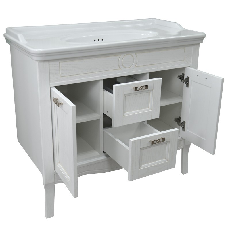 Приобрести azario тумба напольная с раковиной carolina 100-4, 100см. cs00068635