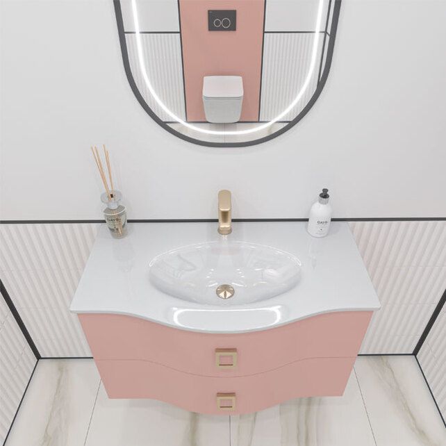 Приобрести caprigo тумба с раковиной nokturn 90 см, пудра