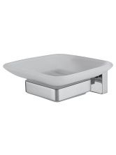 Мыльница с держателем WONZON & WOGHAND FLAT, Хром (WW-9722)