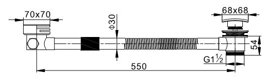Приобрести cezares слив-перелив с наполнением ванны через перелив, хром czr-stwq1-01