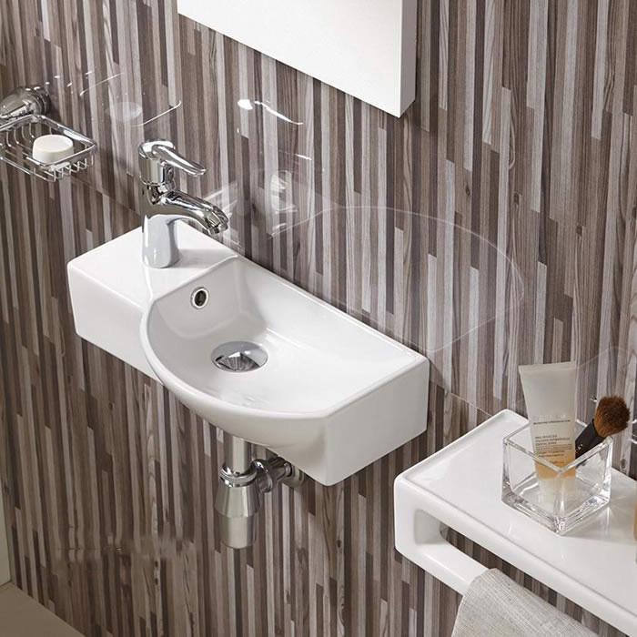 Приобрести раковина подвесная ceramalux 45 см 7947br