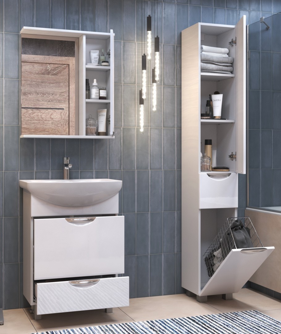 Приобрести vigo зеркало-шкаф callao 60 см, без подсветки, правое, белое z.cal.60.r