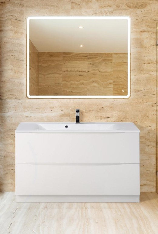 Приобрести тумба напольная с раковиной belbagno marino-1000-2c-pia-bl-p 100 см, белый