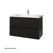 Caprigo Тумба с раковиной TERMIN-Smalty 90 см, графит, эмаль