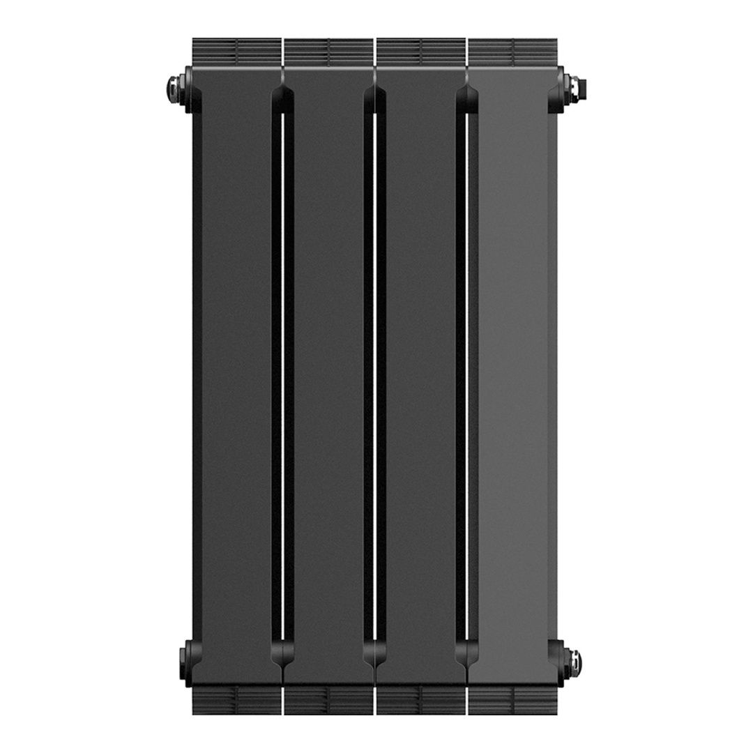 Приобрести royal thermo радиатор биметаллический pianoforte 500 /noir sable ( черный графит ) - 4 секц.