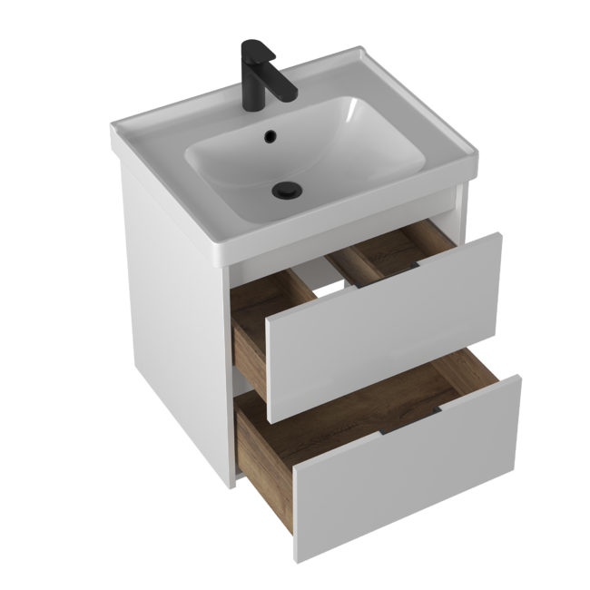 Приобрести briz тумба подвесная vena 60 см, белый, т18-60