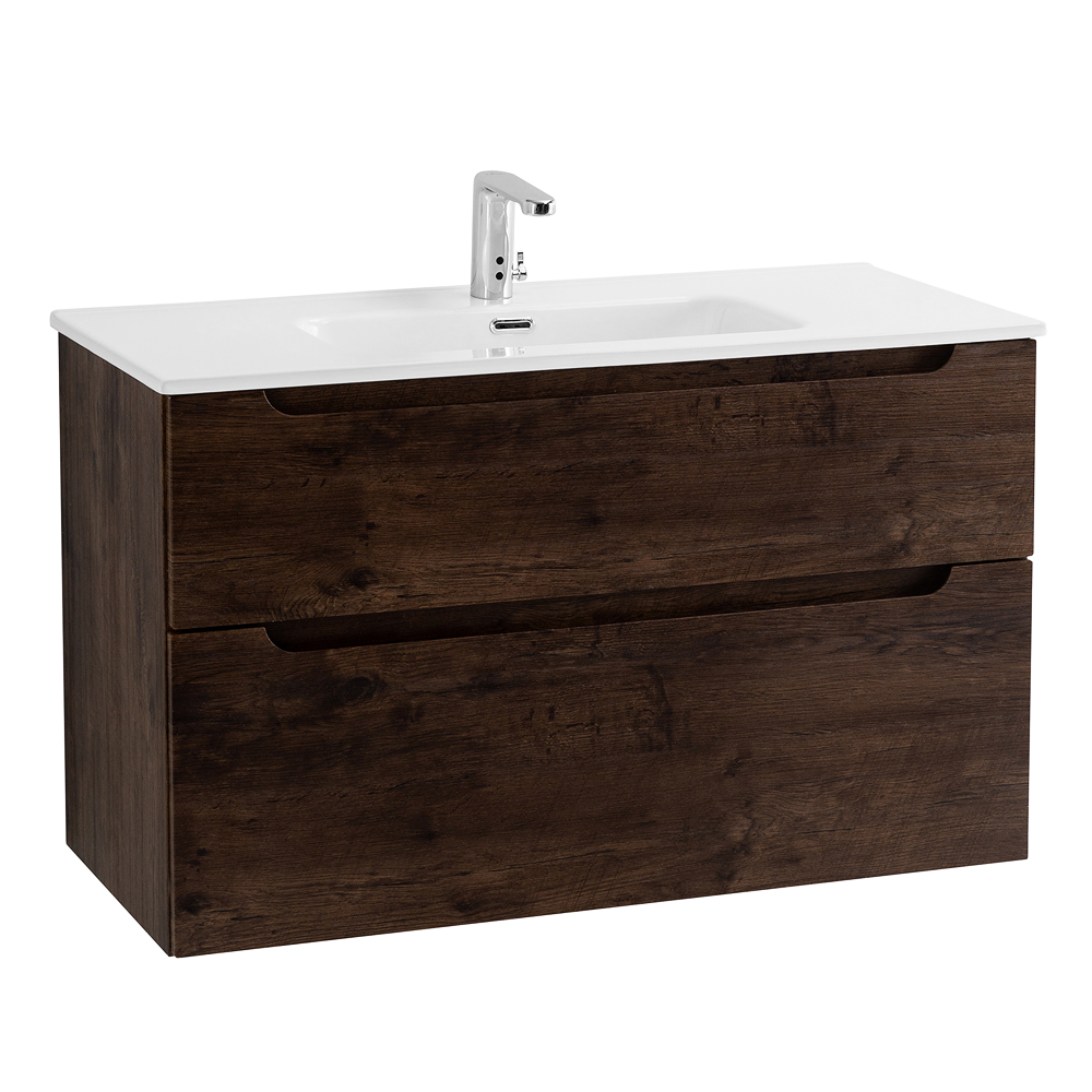 Приобрести belbagno тумба с раковиной etna-h60 100 см, подвесная b rovere moro, белая раковина