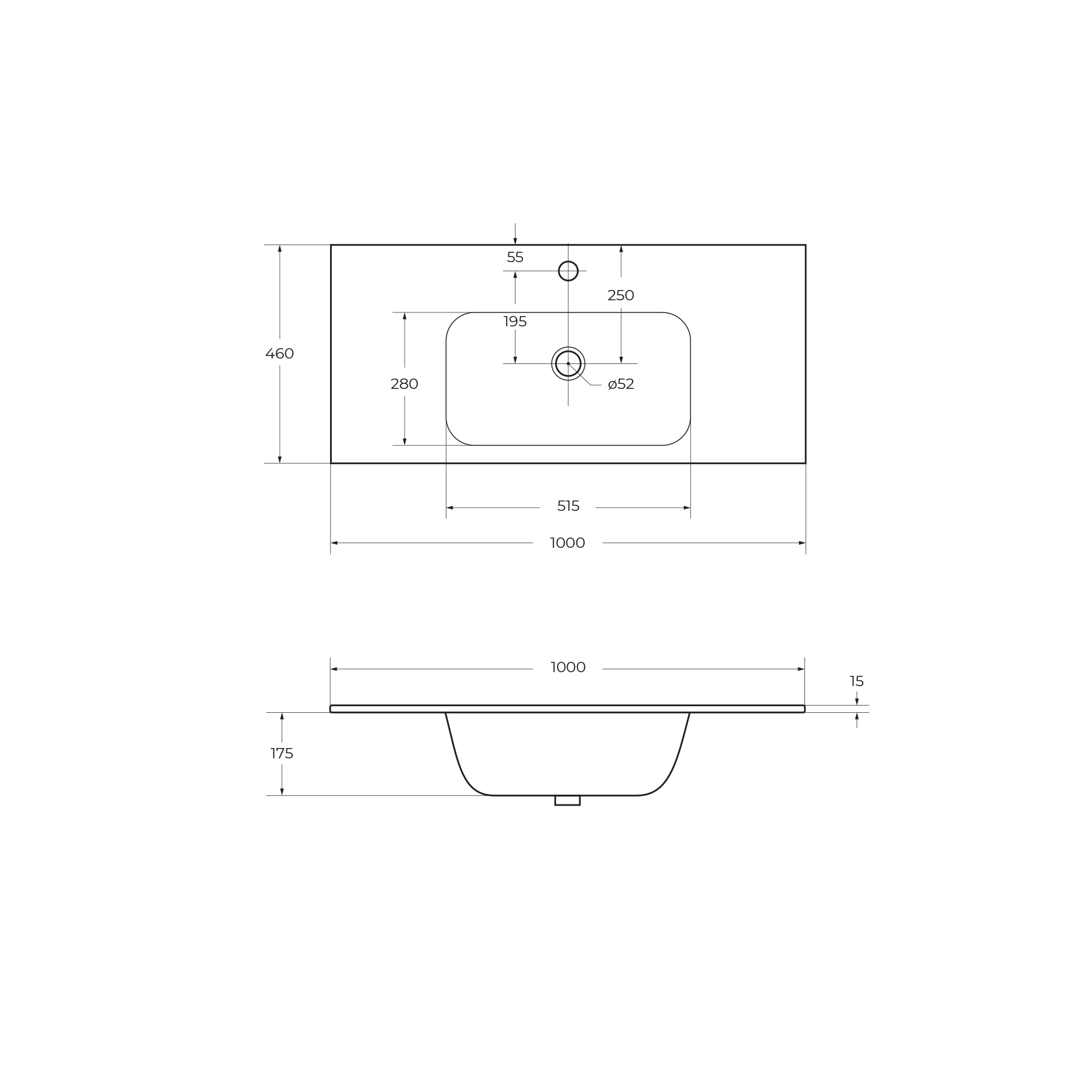 Приобрести cezares тумба подвесная с раковиной duet 100 см bianco opaco, белая матовая duet-1000-2c-so-bo