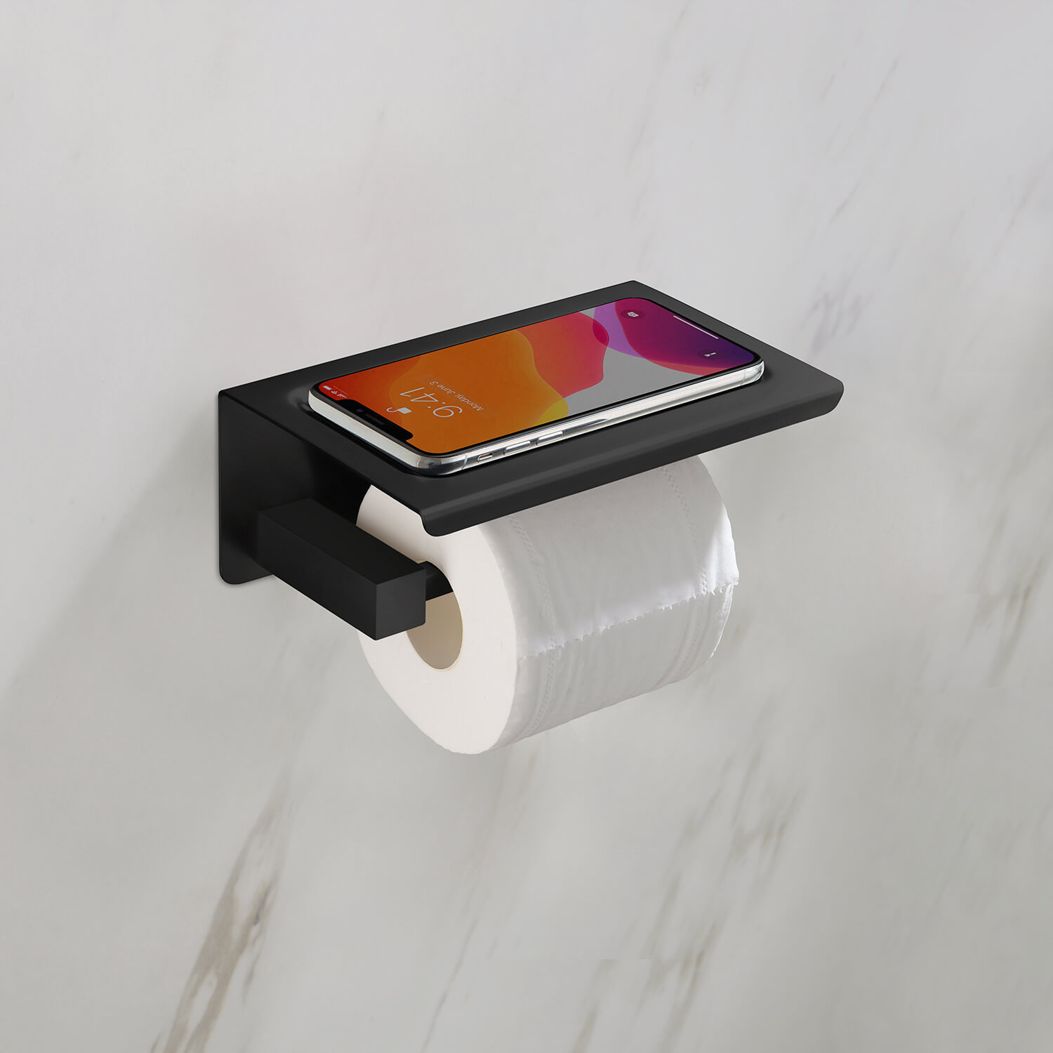 Приобрести держатели для туалетной бумаги с полкой для телефона timo selene 14044/03 черный