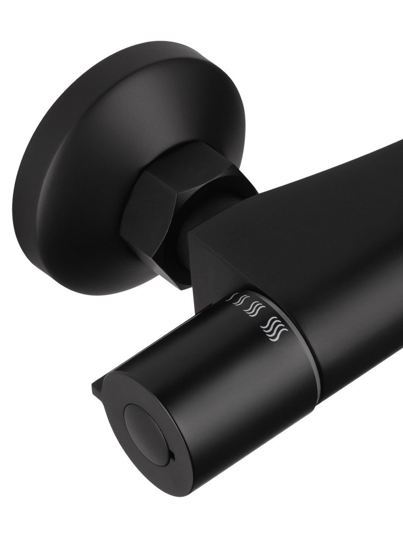 Приобрести смеситель для душа с термостатом wonzon & woghand inn 5, черный матовый (ww-b1005-a-mb)