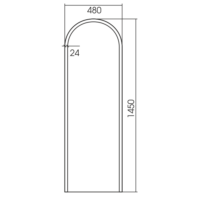 Приобрести azario зеркало арракис 480*1450 бесконтактный сенсор