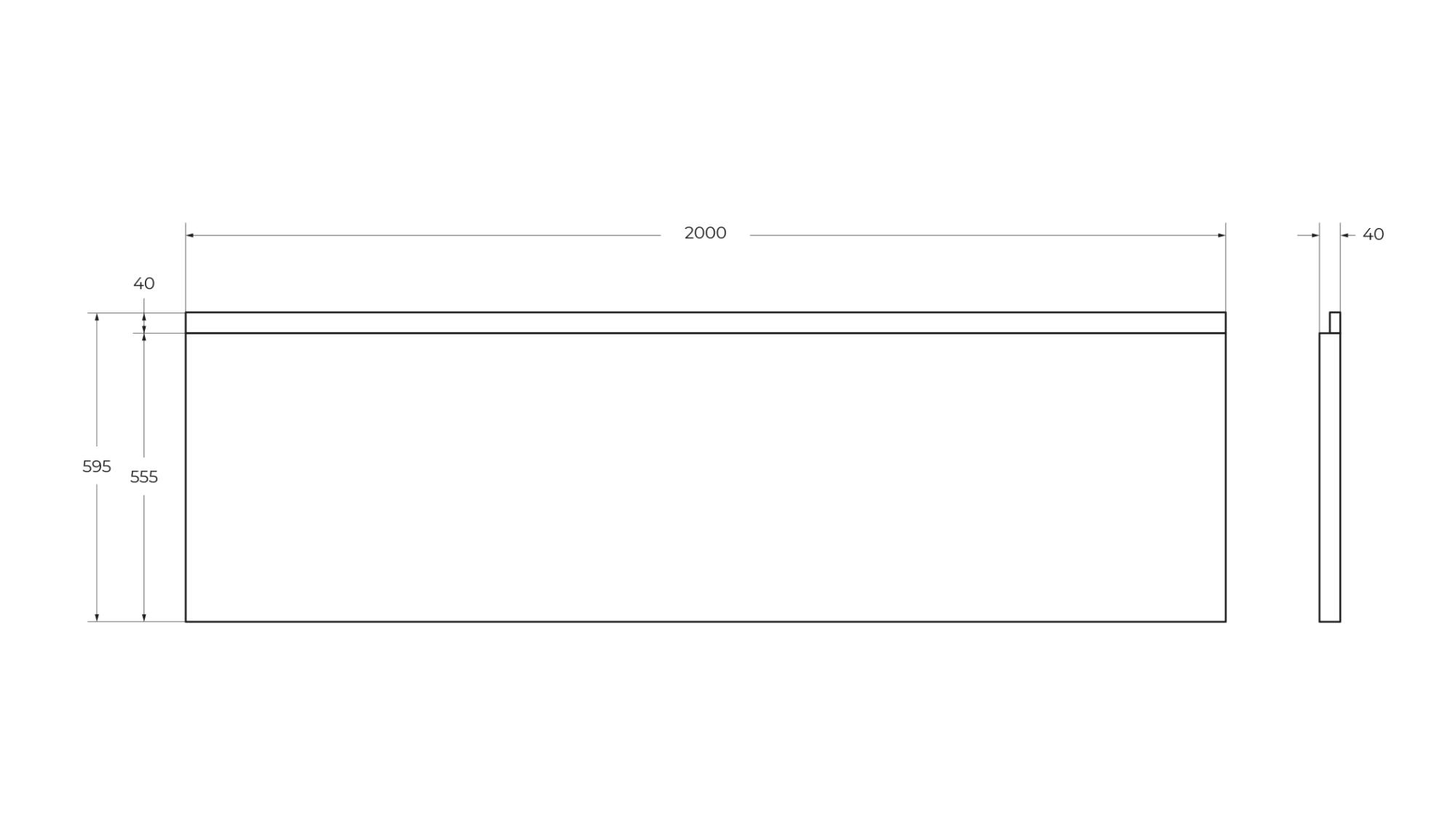 Приобрести cezares фронтальная панель для акриловой ванны plane 200 см plane-200-scr-w37