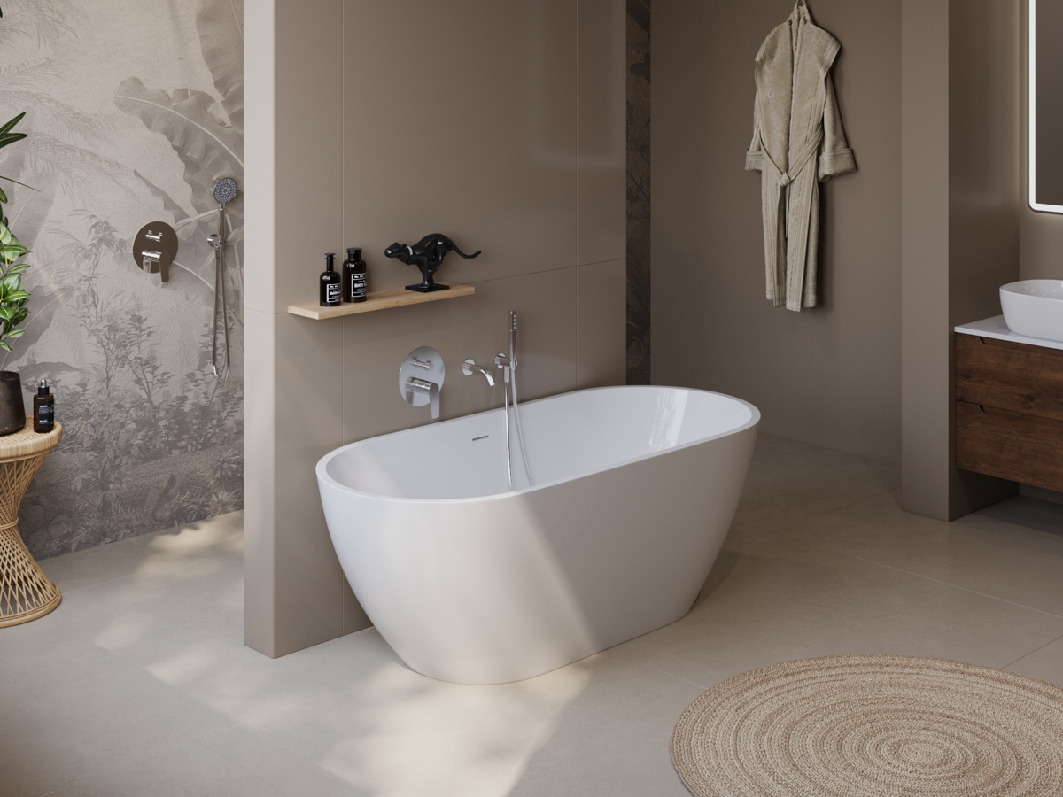 Приобрести belbagno акриловая ванна uno 170х75 см, белая uno bb701-1700-750-k