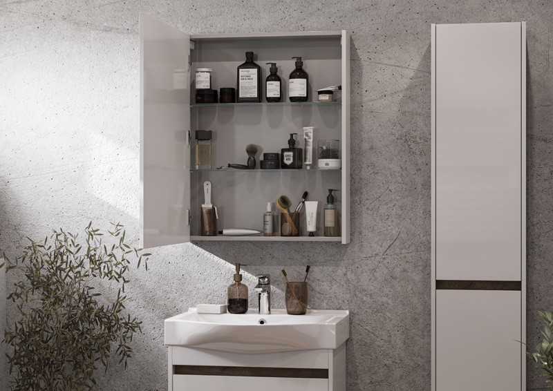 Приобрести акватон зеркало-шкаф нортон 80 1a249202nt010