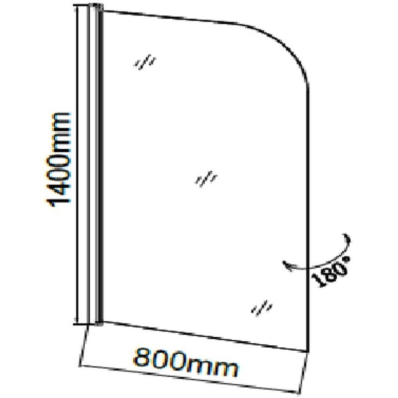 Приобрести grossman шторка для ванны 80х140 см, хром/прозрачное gr-100
