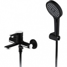 Gappo Смеситель для ванны и душа G3203-6, черный/хром 35953