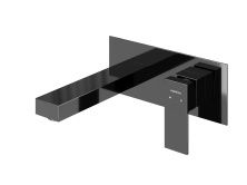 Hayzburg Настенный смеситель для раковины, черный хром HB-1003BCH