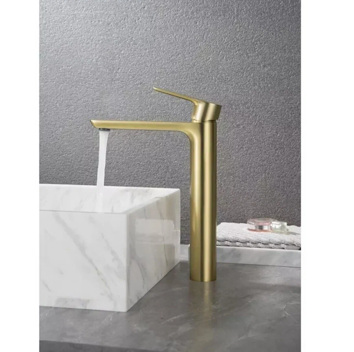 Приобрести grocenberg смеситель для раковины, высокий, бронза gb3009br