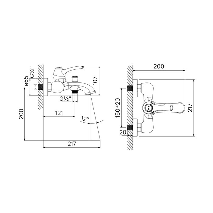 Приобрести iddis смеситель для ванны oldie 217мм, бронза oldbr00i02
